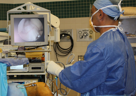 Orthopedic Surgeon operating machine